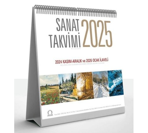 Sanat Takvimi 2025 Masa Takvimi