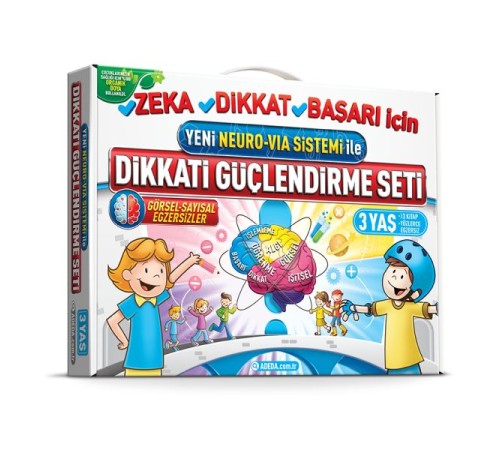 Dikkati Güçlendirme Seti  Anasınıfı – 3 Yaş Neuro-Via