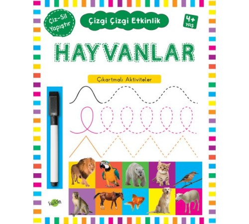 Çizgi Çizgi Etkinlik- Hayvanlar (4+ Yaş)