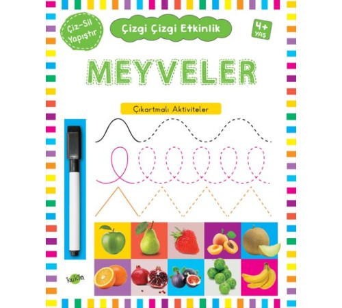 Çizgi Çizgi Etkinlik- Meyveler (4+ Yaş)
