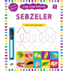 Çizgi Çizgi Etkinlik - Sebzeler (4+ Yaş)