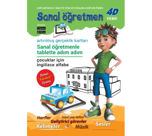 Danik Sanal Öğretmen Polis Çocuklar için İngilizce