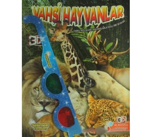 Vahşi Hayvanlar - 3D Gözlük Hediyeli Vahşi Hayvanlar - 3D Gözlük Hediyeli