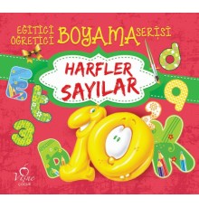 Eğitici Öğretici Boyama Serisi - Harfler Sayılar