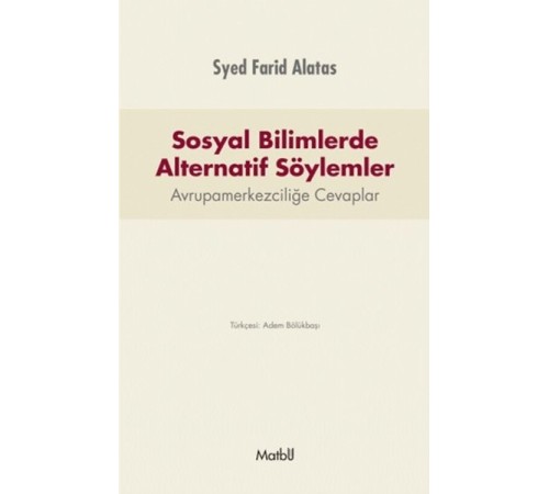 Sosyal Bilimlerde Alternatif Söylemler