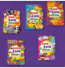 Renk Renk Dünyam Boyama Kitabı (5 Kitap)