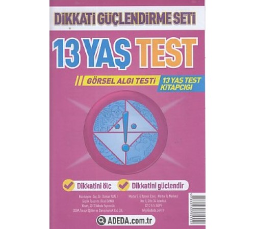 Dikkati Güçlendirme Seti 13 Yaş Test