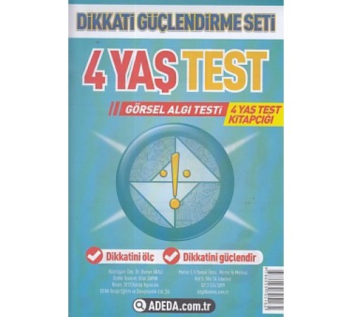 Dikkati Güçlendirme Seti 4 Yaş Test