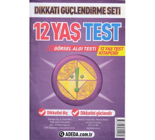 Dikkati Güçlendirme Seti 12 Yaş Test