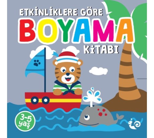 Etkinliklere Göre Boyama Kitabı - Gri
