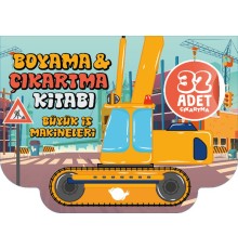 Büyük İş Makineleri Boyama ve Çıkartma Kitabı