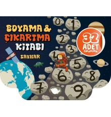 Sayılar Boyama ve Çıkartma Kitabı