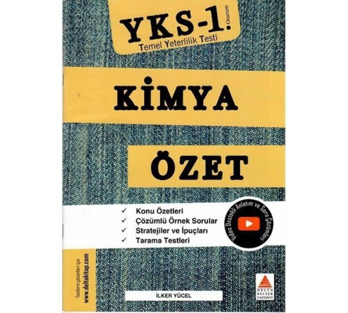 Delta Kültür YKS 1. Oturum Kimya Özet (TYT)