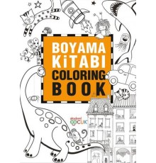 Boyama Kitabı - Coloring Book - 24X33,5 cm