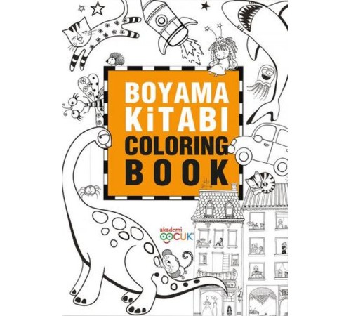 Boyama Kitabı - Coloring Book - 24X33,5 cm