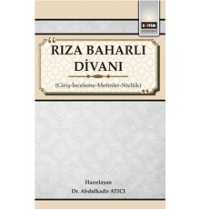 Rıza Baharlı Divanı - Giriş-İnceleme-Metinler-Sözlük