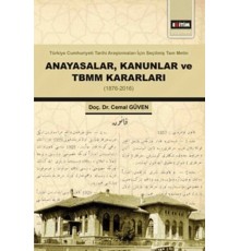 Anayasalar,Kanunlar Ve Tbmm Kararları