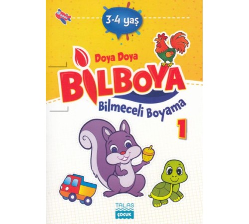 Doya Doya Bil Boya - Bilmeceli Boyama 1 - 3-4 Yaş