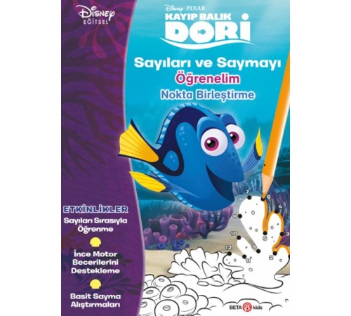 Disney Kayıp Balık Dori Sayıları ve Saymayı Öğrenelim Nokta Birleştirme