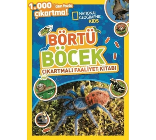 National Geographic Kids Börtü Böcek Çıkartmalı Faaliyet Kitabı
