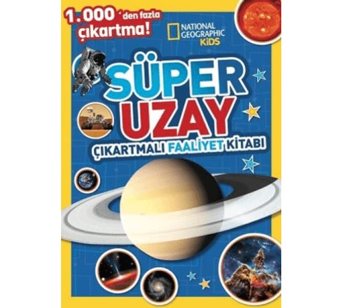 National Geographic Kids Süper Uzay Çıkartmalı Faaliyet Kitabı