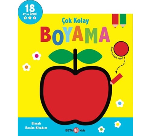 Çok Kolay Boyama Elmalı Resim Kitabım