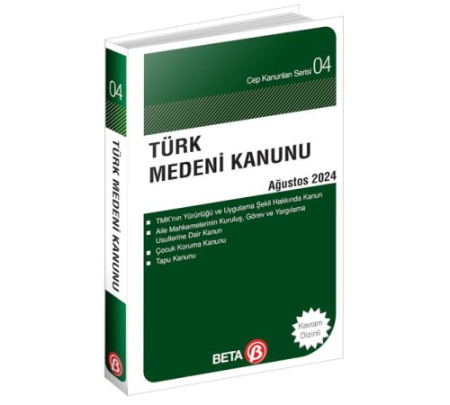 Türk Medeni Kanunu - Ağustos 2024