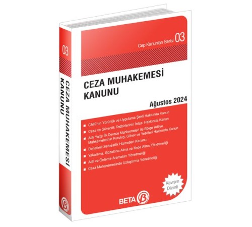 Cep Kanunları Serisi 03 - Ceza Muhakemesi Kanunu  (Cep Boy)
