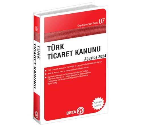 Cep Kanunu Serisi 07 - Türk Ticaret Kanunu Cep Kanunu Serisi 07 - Türk Ticaret Kanunu