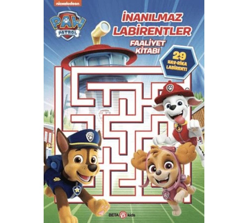 Paw Patrol - İnanılmaz Labirentler Faaliyet Kitabı