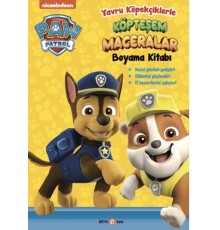 Paw Patrol Yavru Köpekçiklerle Köpteşem Maceralar Boyama Kitabı