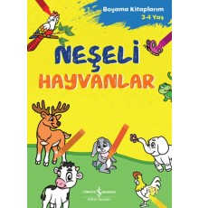 Neşeli Hayvanlar - Boyama Kitaplarım 3-4 Yaş