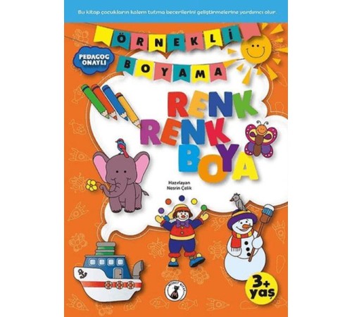 Örnekli Boyama Renk Boya 3+Yaş