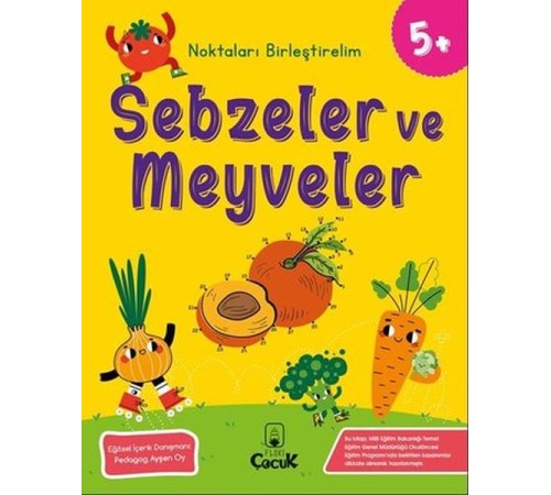 Noktaları Birleştirelim - Sebzeler ve Meyveler +5 Yaş Noktaları Birleştirelim - Sebzeler ve Meyveler +5 Yaş