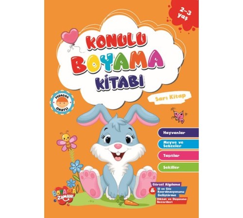 Konulu Boyama - Sarı Kitap(2-3 Yaş)