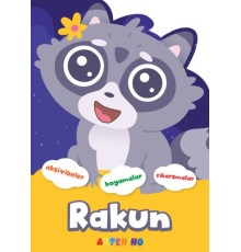 Şekilli Hayvanlar Serisi - Rakun Aktivite Boyama Çıkartma Kitabı