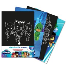 Pjmasks Sihirli Resim Boyama – Ahşap Kalem Hediyeli