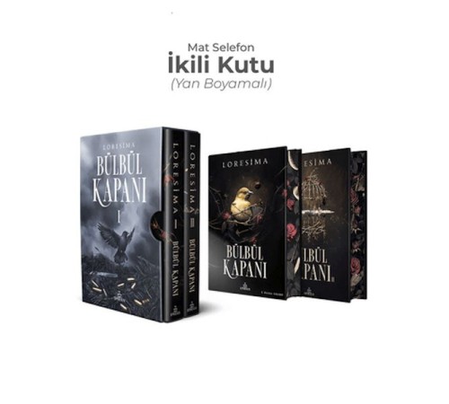 Bülbül Kapanı İkili Kutu - Yan Boyamalı