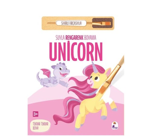 Suyla Rengarenk Boyama - Unicorn (Sihirli Fırçasıyla)