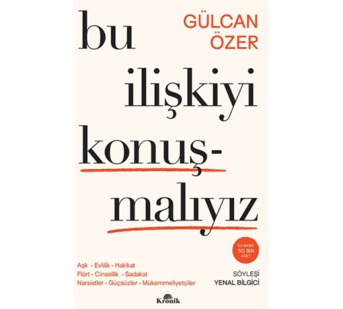 Bu İlişkiyi Konuşmalıyız Bu İlişkiyi Konuşmalıyız