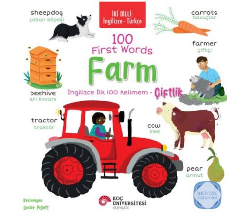 İki Dilli: İngilizce-Türkçe 100 Fırst Words – Farm