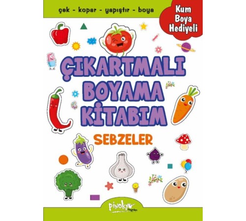 Çıkartmalı Boyama Sebzeler Çıkartmalı Boyama Sebzeler