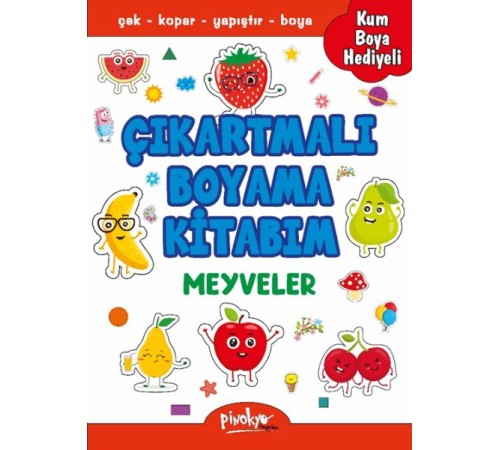 Çıkartmalı Boyama Meyveler Çıkartmalı Boyama Meyveler