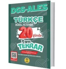 Tasarı DGS ALES Türkçe 20 Günde Tam Tekrar Soru Bankası