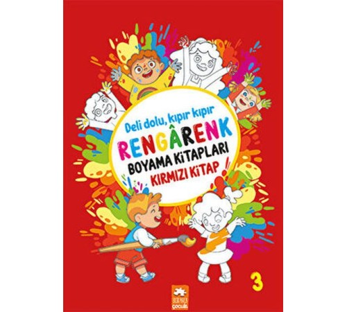 Rengarenk Boyama Kitabı 3 - Kırmızı Kitap