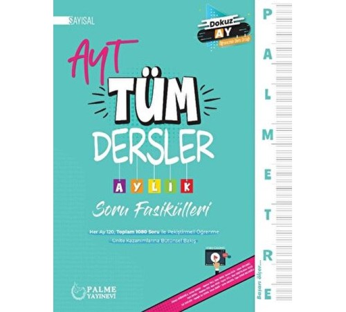 Palmetre AYT Sayısal Tüm Dersler Aylık Çalışma Fasikülleri