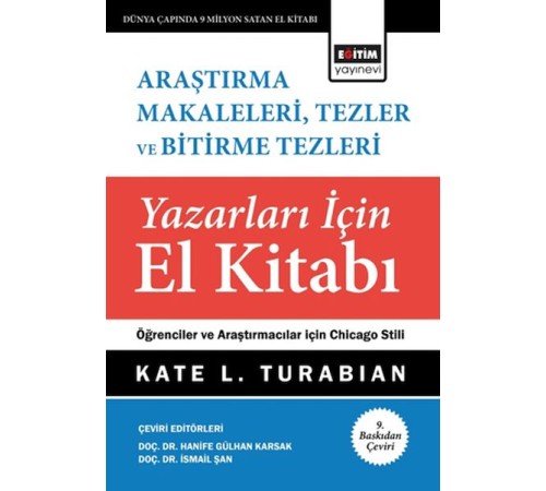 Araştırma Makaleleri, Tezler Ve Bitirme Tezleri Yazarları İçin El Kitabı Araştırma Makaleleri, Tezler Ve Bitirme Tezleri Yazarları İçin El Kitabı