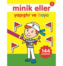 Minik Eller Yapıştır Ve Boya - Sarı Kitap