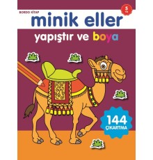 Minik Eller Yapıştır Ve Boya - Bordo Kitap