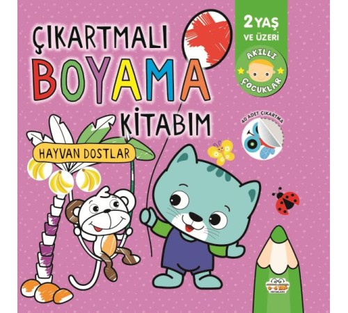 Çıkartmalı Boyama Kitabım Hayvan Dostlar